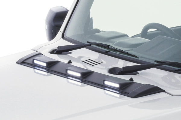JAOS ボンネットディフレクター 塗装済み マットブラック ジムニー JB74系 BONNET DEFLECTOR JB64 / 74 18+ MB 