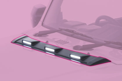 JAOS ボンネットディフレクター 塗装済み マットブラック ジムニー JB74系 BONNET DEFLECTOR JB64 / 74 18+ MB 
