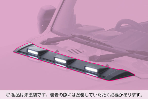 JAOS ボンネットデフレクター 未塗装 ジムニー JB74系 BONNET DEFLECTOR JB64 / 74 18+ NP 