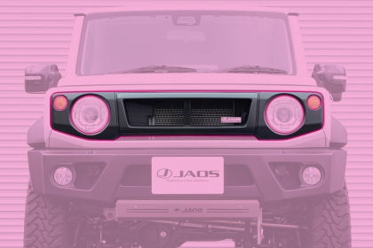 JAOS フロントグリル 塗装済 マットブラック ジムニー JB74系