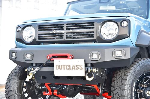 OUTCLASS フロントバンパー アイアンタイプI ジムニーシエラ JB64/74W用